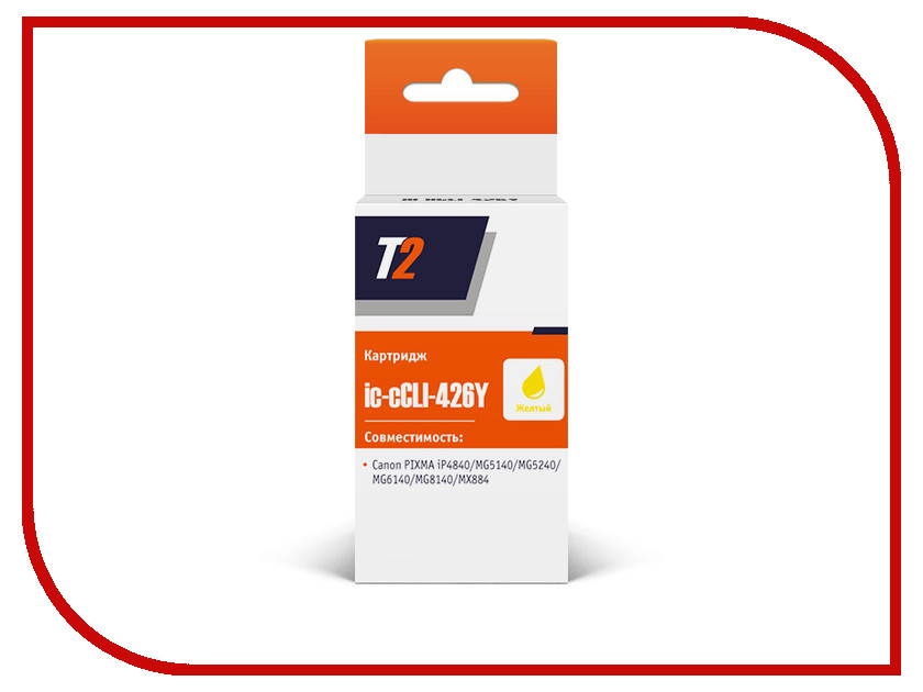 

Картридж T2 IC-CCLI-426Y для Canon Pixma iP4840/iP4940/MG5140/MG5240 Yellow