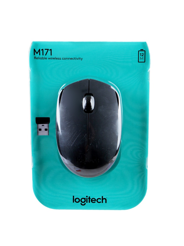 

Мышь Logitech M171 Wireless Grey-Black 910-004655, M171 Wireless
