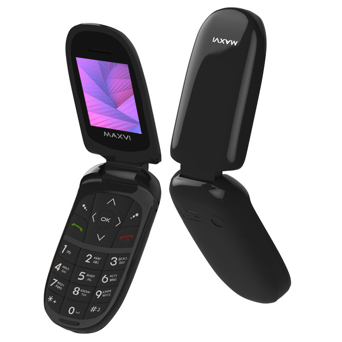 

Сотовый телефон Maxvi E1 Black, E1