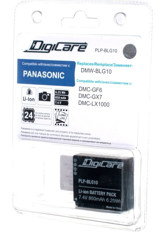 фото Аккумулятор DigiCare PLP-BLG10 для Panasonic