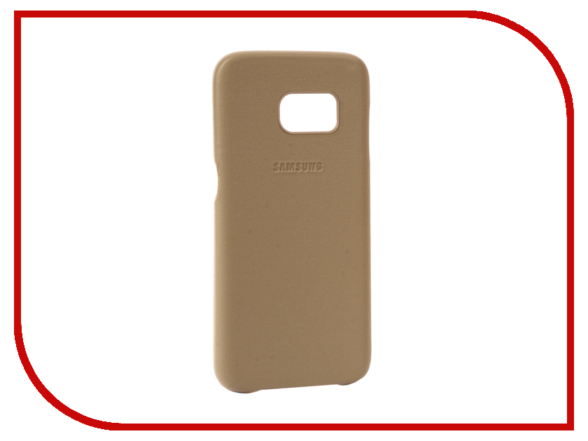 фото Аксессуар Чехол Samsung Galaxy S7 Leather Cover Beige EF-VG930LUEGRU