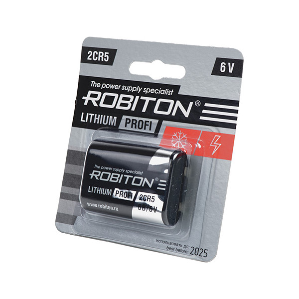 Батарейка 2CR5 - Robiton Profi R-2CR5-BL1 13261 литиевый элемент питания robiton profi r cr2 bl1