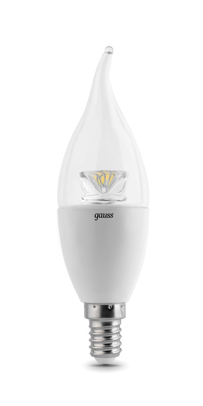 

Лампочка Gauss LED Candle Tailed-dim Crystal Clear E14 6W 4100K 104201206-D, 104201206-D