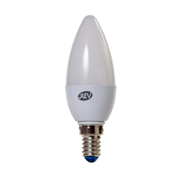 

Лампочка Rev LED C37 E14 7W 2700K теплый свет 32349 5, LED C37 E14 7W 2700K