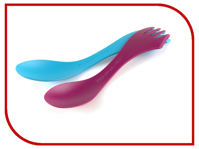 

Ложка-вилка Light My Fire Spork XM Medium Fuchsia/Blue 41254513 (2 штуки)