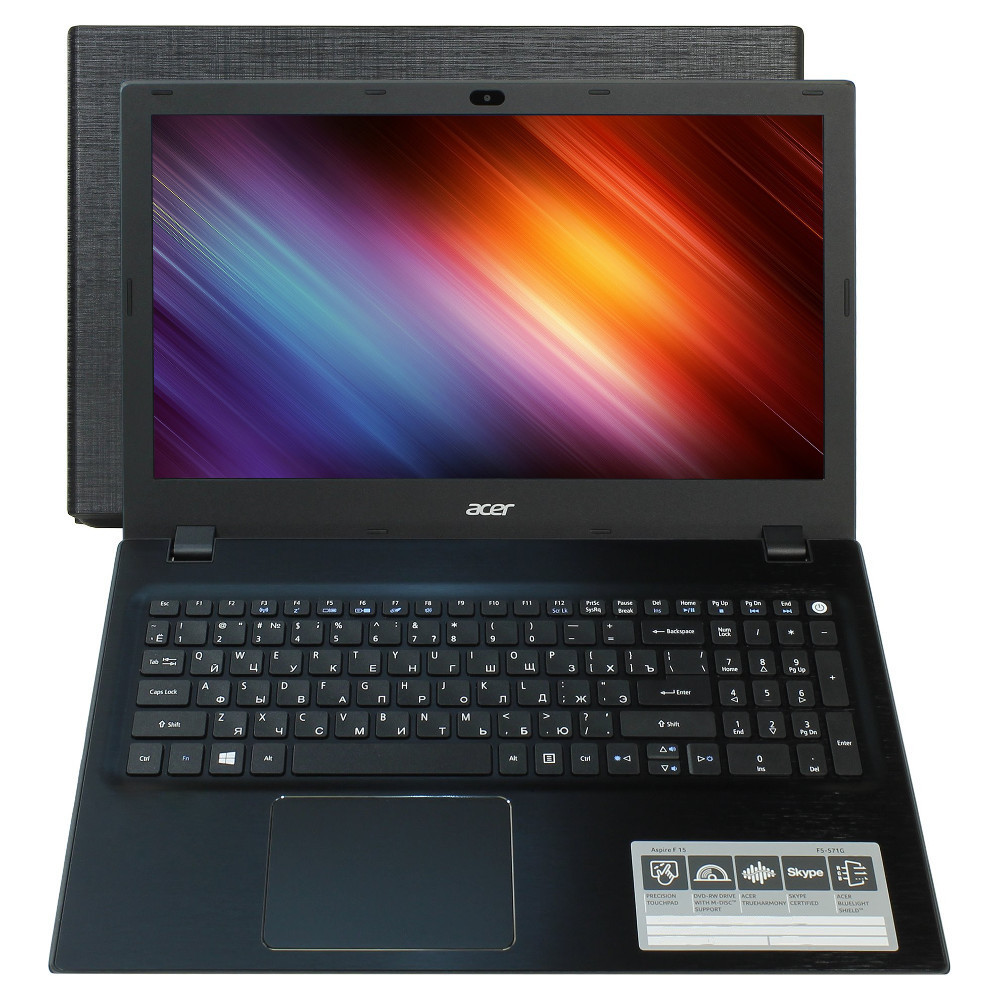 

Ноутбук Acer Aspire F5-571G-341W NX.GA4ER.006 (Intel Core i3-5005U 2.0 GHz/8192Mb/1000Gb/DVD-RW/nVidia GeForce 940M 2048Mb/Wi-Fi/Cam/15.6/1920x1080/Linux), F5-571G-341W