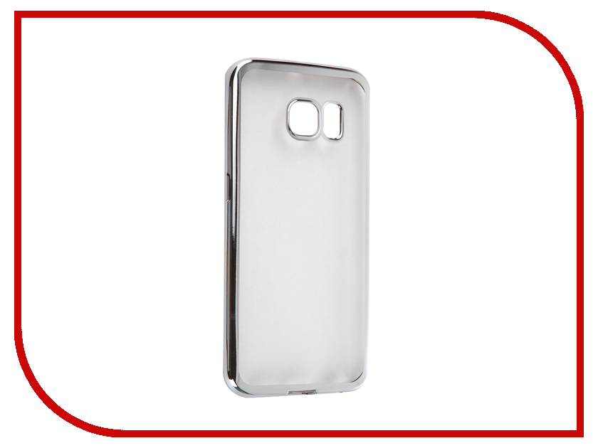 фото Аксессуар Чехол Samsung G925F Galaxy S6 Edge DF sCase-19 Silver