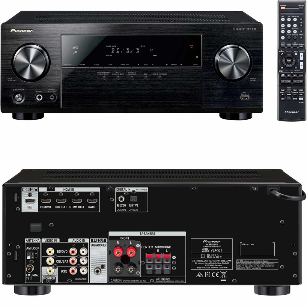 

Ресивер Pioneer VSX-531-B Black, VSX-531-B