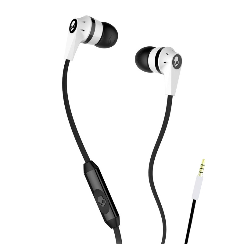 фото Наушники skullcandy ink d 2.0 in-ear w/mic white-black s2ikfy-074