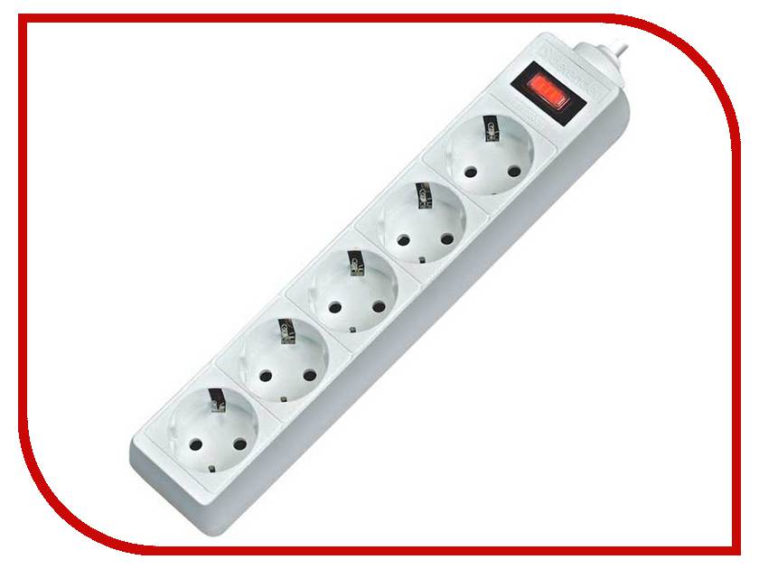 

Сетевой фильтр Defender ES 1.8 5 Sockets 1.8m White 99481