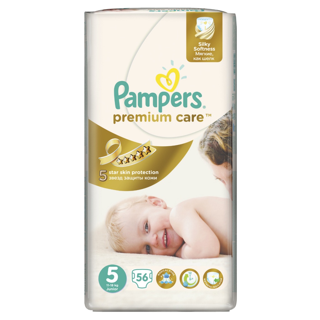 Подгузники Pampers Premium Care Junior 11-18кг 56шт 4015400507550