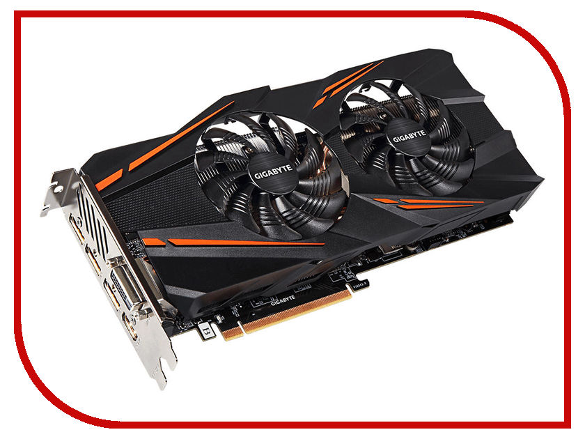 фото Видеокарта GigaByte GeForce GTX 1070 1582Mhz PCI-E 3.0 8192Mb 8008Mhz 256 bit DVI HDMI HDCP GV-N1070WF2OC-8GD