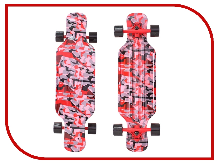 фото Скейт Y-SCOO Longboard Shark Tir 31 Chaos Red-Black 408-Ch