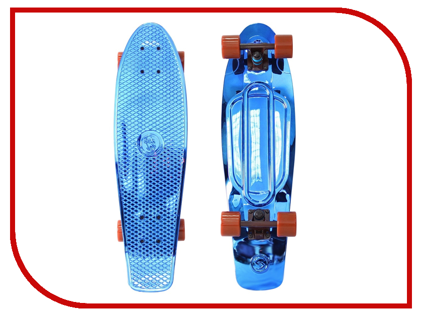 фото Скейт Y-SCOO Big Fishskateboard Metallic 27 Blue-Brown 402H-Bl