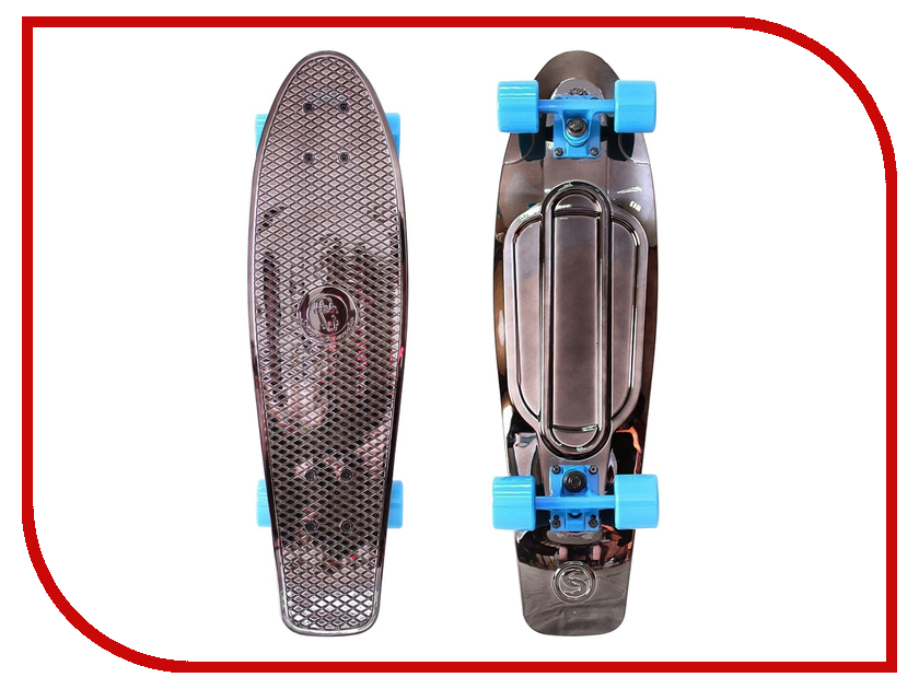 

Скейт Y-SCOO Big Fishskateboard Metallic 27 Black Bronzat-Blue 402H-Bb