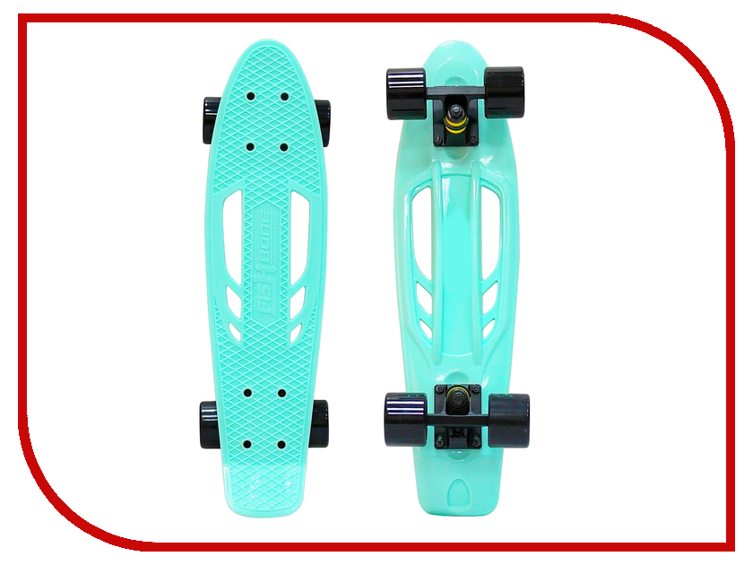 фото Скейт Y-SCOO Skateboard Fishbone 22 Aqua-Black 405-A