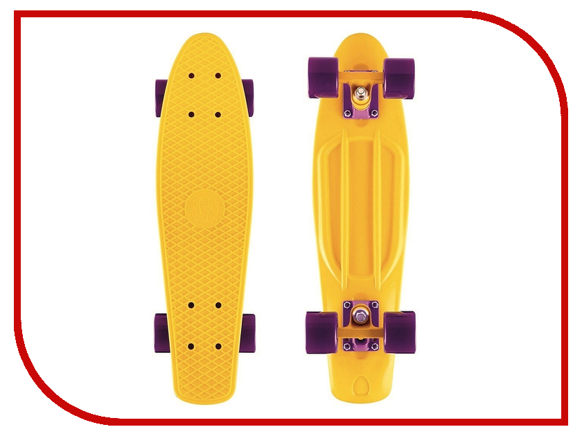 фото Скейт Y-SCOO Fishskateboard 22 Yellow-Dark Purple 401-Y