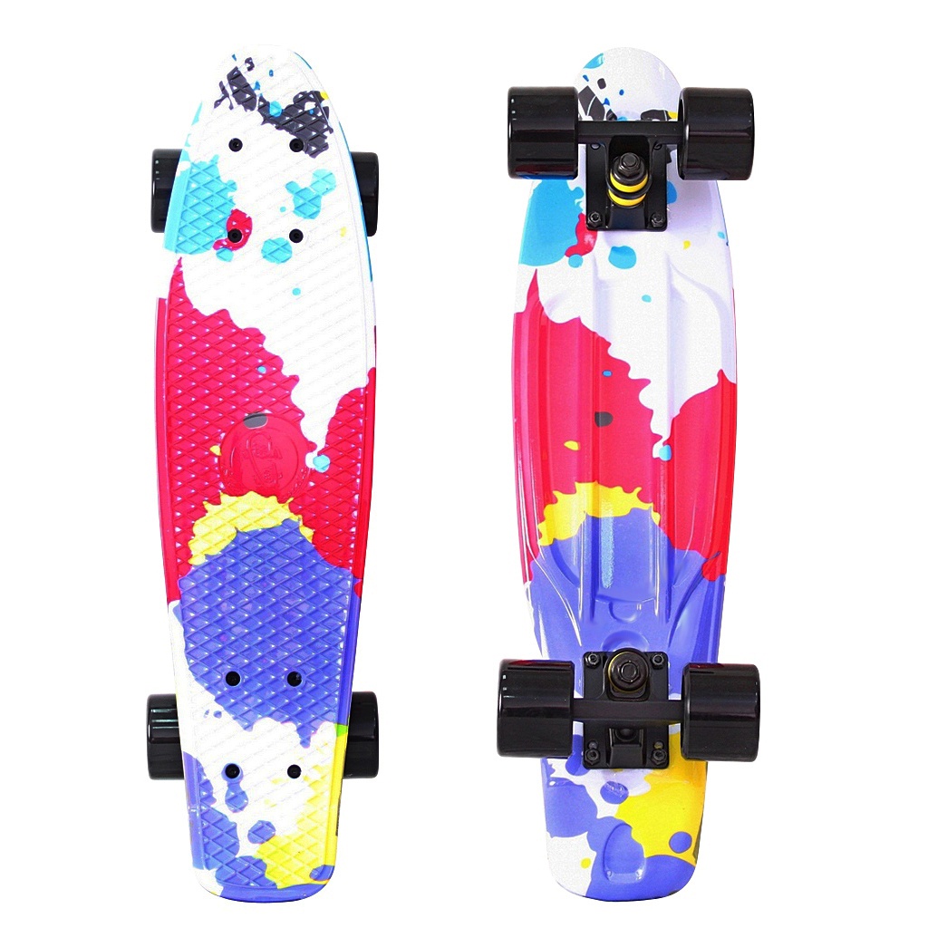 

Скейт Y-SCOO Fishskateboard Print 22 Splatter 401G-Sp, Fishskateboard Print 22 Splatter