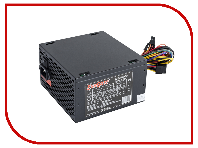 

Блок питания ExeGate ATX-XP350 350W 221985, ATX-XP350 350W