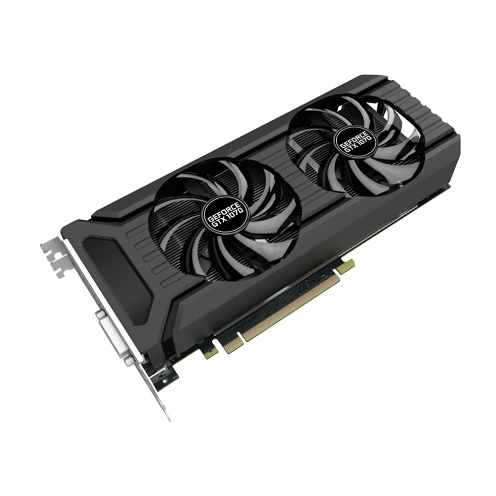 

Видеокарта Palit GeForce GTX 1070 Dual 1506Mhz PCI-E 3.0 8192Mb 8000Mhz 256 bit HDMI NE51070015P2-1043D, NE51070015P2-1043D