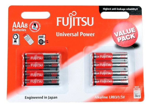 фото Батарейка AAA - Fujitsu LR03(8B)FU-W-FI 84085 (8 штук) Fujitsu-siemens