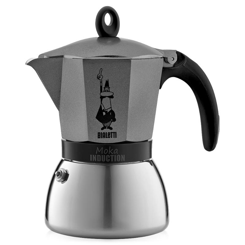 Bialetti Moka Induzione на 6 порций Antracite 4823