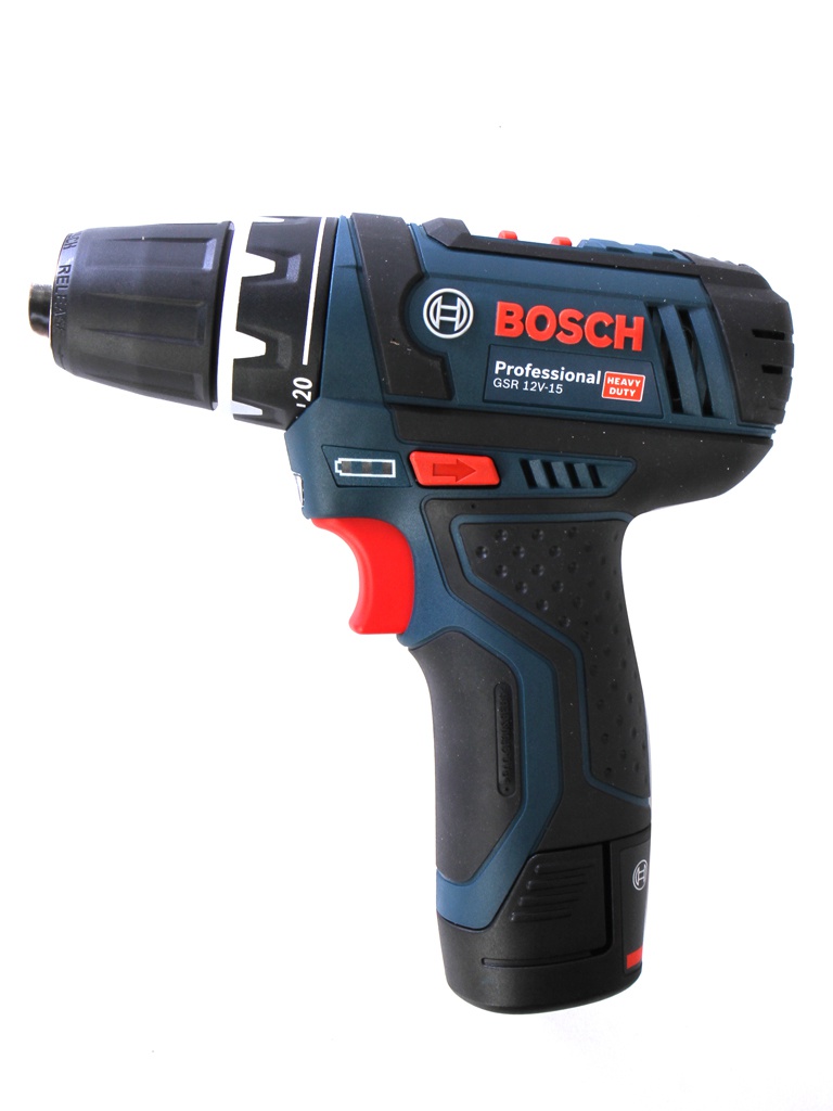 фото Электроинструмент Bosch GSR 12V-15 2.0Ah x2 Case 0601868122