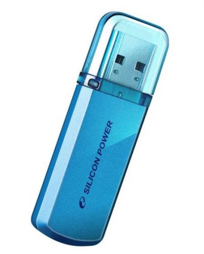 USB Flash Drive 32Gb - Silicon Power Helios 101 Blue SP032GBUF2101V1B usb flash drive 32gb silicon power blaze b10 blue sp032gbuf3b10v1b