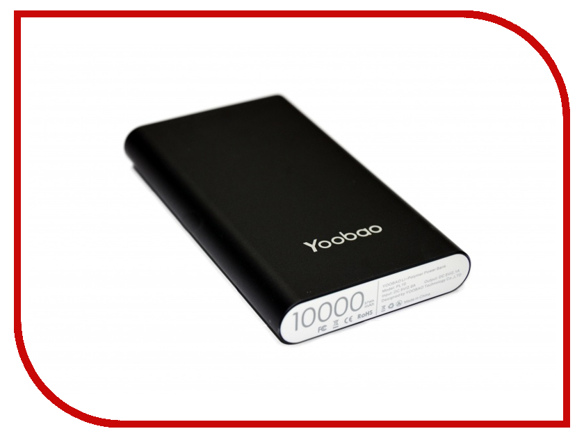 фото Аккумулятор Yoobao Power Bank PL10 10000mAh Black