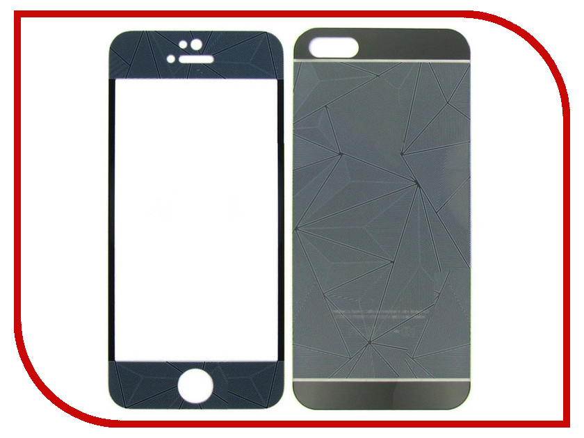 

Аксессуар Защитное стекло Krutoff Front & Back для iPhone 6/6S 3D Black 21660