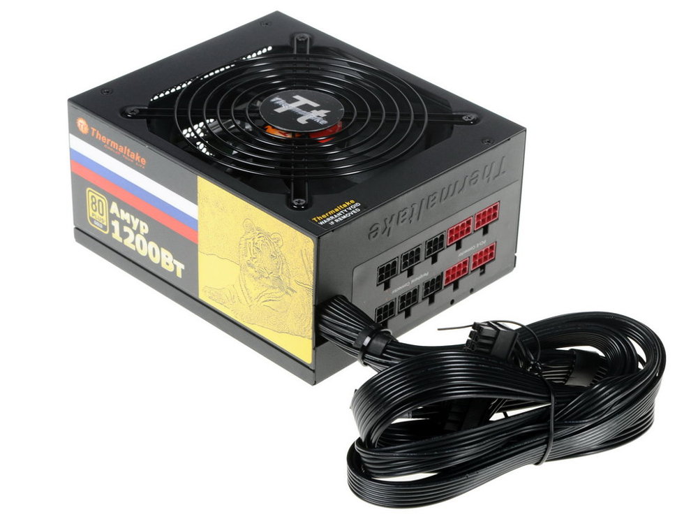 фото Блок питания thermaltake amur 1200w apfc cm 80+ gold w0430re