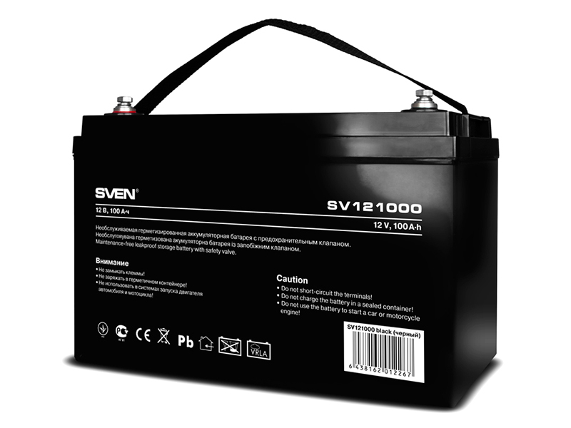 Аккумулятор для ИБП Sven SV121000 SV-012267 батарея для ибп sven sv121000 sv 012267 12v 100ah