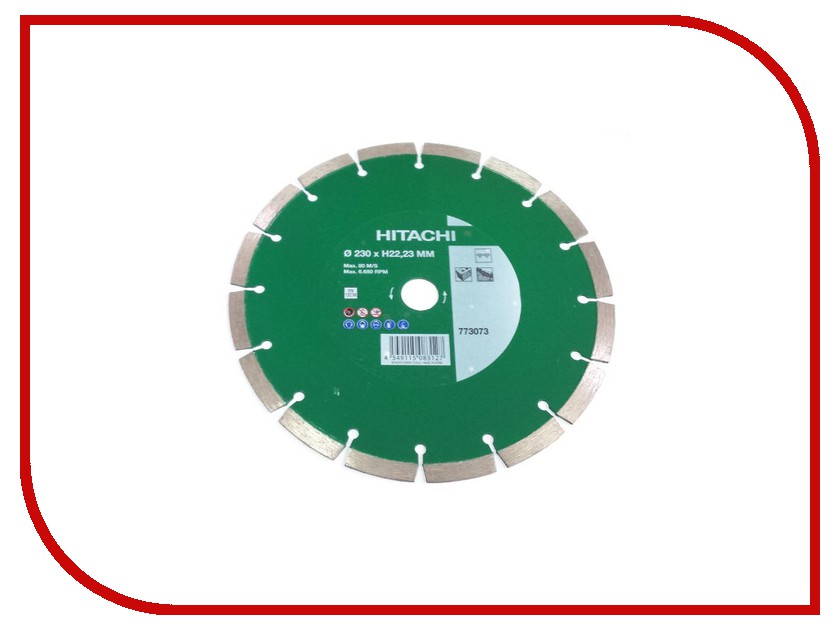 

Hitachi 773073 230mm H22.23mm алмазный, универсальный