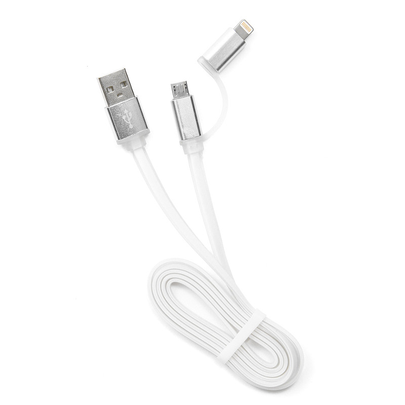Аксессуар Gembird Cablexpert USB AM/microBM 5P to iPhone Lightning 1m White CC-mAPUSB2w1m
