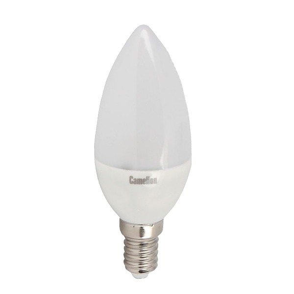 

Лампочка Camelion E14 C35 8W 220V 3000K 720 Lm LED8-C35/830/E14, LED8-C35/830/E14