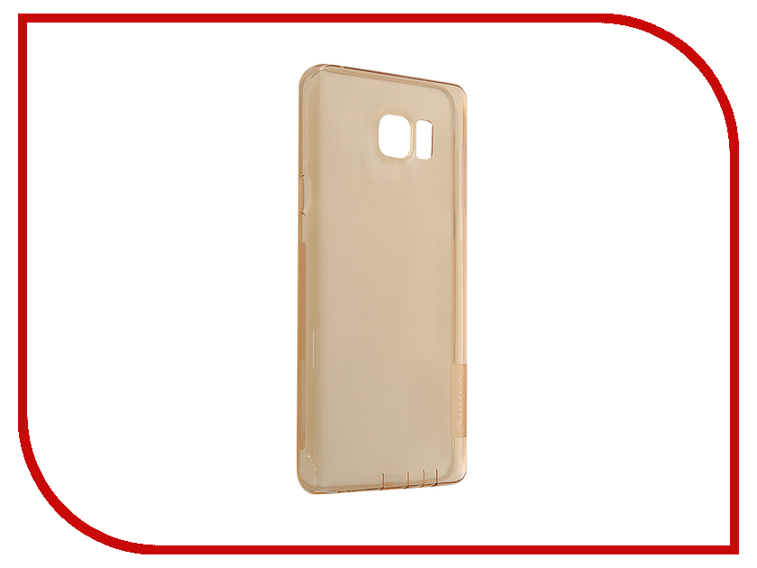 фото Аксессуар Чехол Samsung Galaxy Note 5 N920T Nillkin Nature TPU Transparent Gold