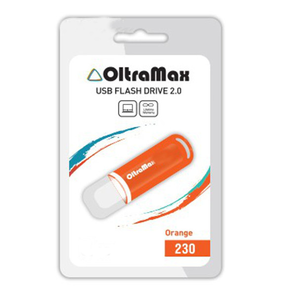 Zakazat.ru: USB Flash Drive 4Gb - OltraMax 230 Orange OM-4GB-230-Orange