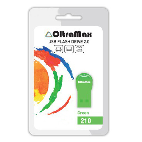 

USB Flash Drive 4Gb - OltraMax 210 Green OM-4GB-210-Green, 210 OM-4GB-210-Green