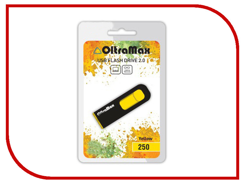 

USB Flash Drive 16Gb - OltraMax 250 Yellow OM-16GB-250-Yellow, 250 OM-16GB-250-Yellow