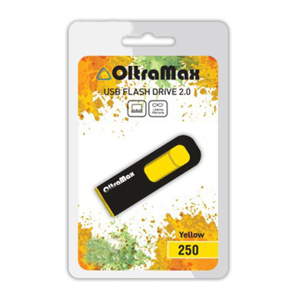 

USB Flash Drive 16Gb - OltraMax 250 Yellow OM-16GB-250-Yellow, 250 OM-16GB-250-Yellow