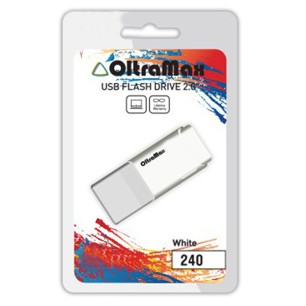 

USB Flash Drive 64Gb - OltraMax 240 White OM-64GB-240-White, 240 OM-64GB-240-White