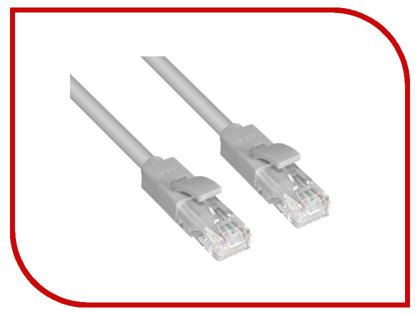 фото Сетевой кабель Greenconnect UTP 24AWG cat.5e RJ45 T568B 1.5m Grey GCR-LNC03-1.5m