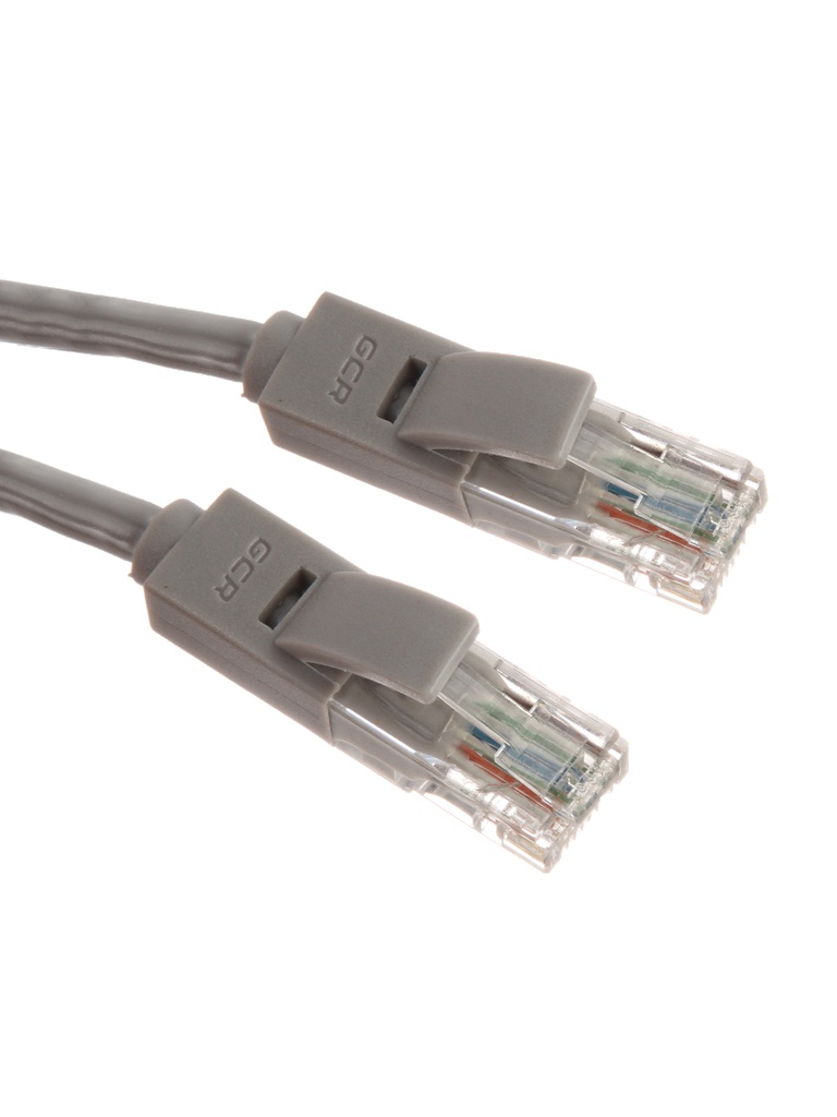 фото Сетевой кабель gcr utp 24awg cat.5e rj45 t568b 1.8m grey gcr-lnc03-1.8m