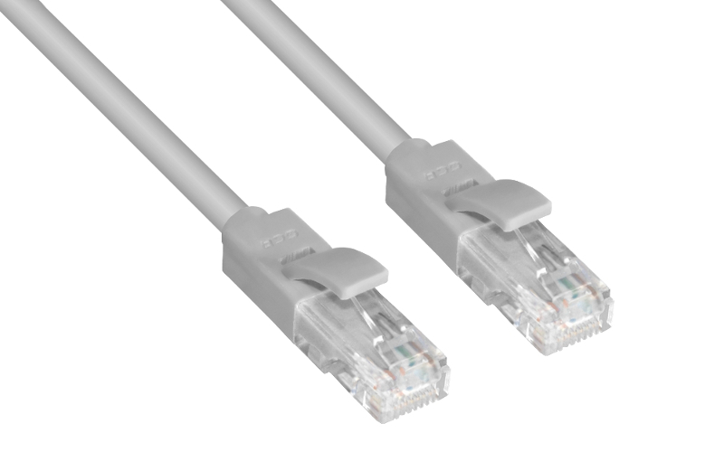 фото Сетевой кабель Greenconnect Premium UTP 24AWG cat.5e RJ45 T568B 0.1m Grey GCR-LNC031-0.1m