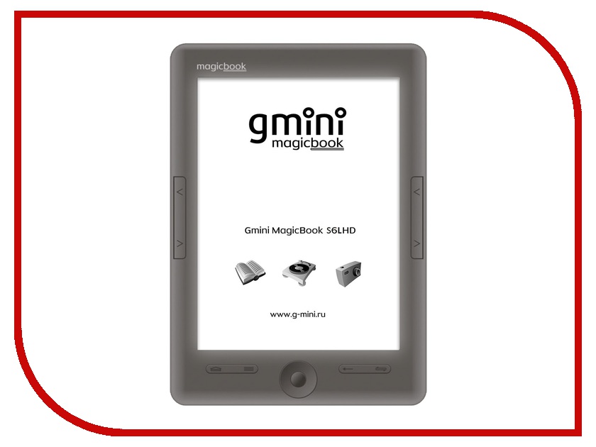 фото Электронная книга Gmini MagicBook S6LHD Graphite