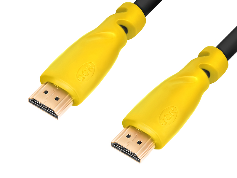 

Аксессуар GCR HDMI M/M v1.4 2m Black-Yellow GCR-HM340-2.0m, GCR-HM340-2.0m