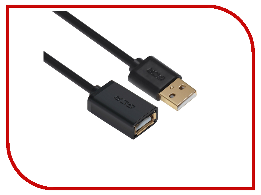 

Аксессуар Greenconnect USB 2.0 AM-AF Black GCR-UEC3M-BB2SG-0.1m