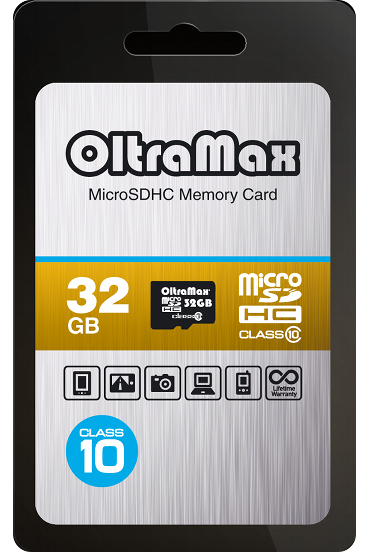 фото Карта памяти 32gb - oltramax - micro secure digital hc class 10 om0032gcsdhc10-w/a-ad