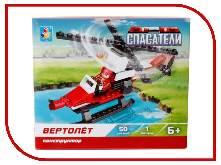 

Конструктор 1Toy Спасатели, вертолет 50 дет. Т57041