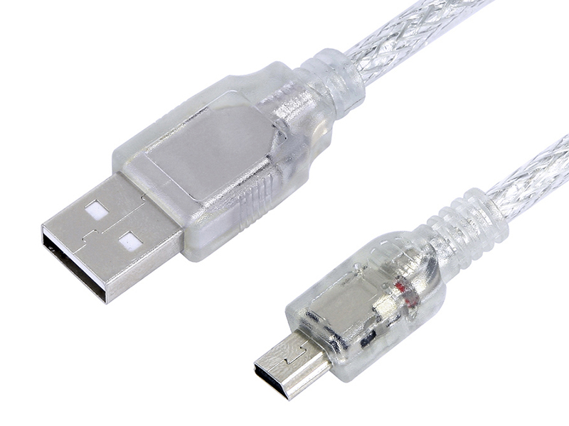 

Аксессуар GCR Premium USB 2.0 AM-mini 5pin 1.0m Transparent GCR-UM1M5P-BD2S-1.0m, GCR-UM1M5P-BD2S-1.0m
